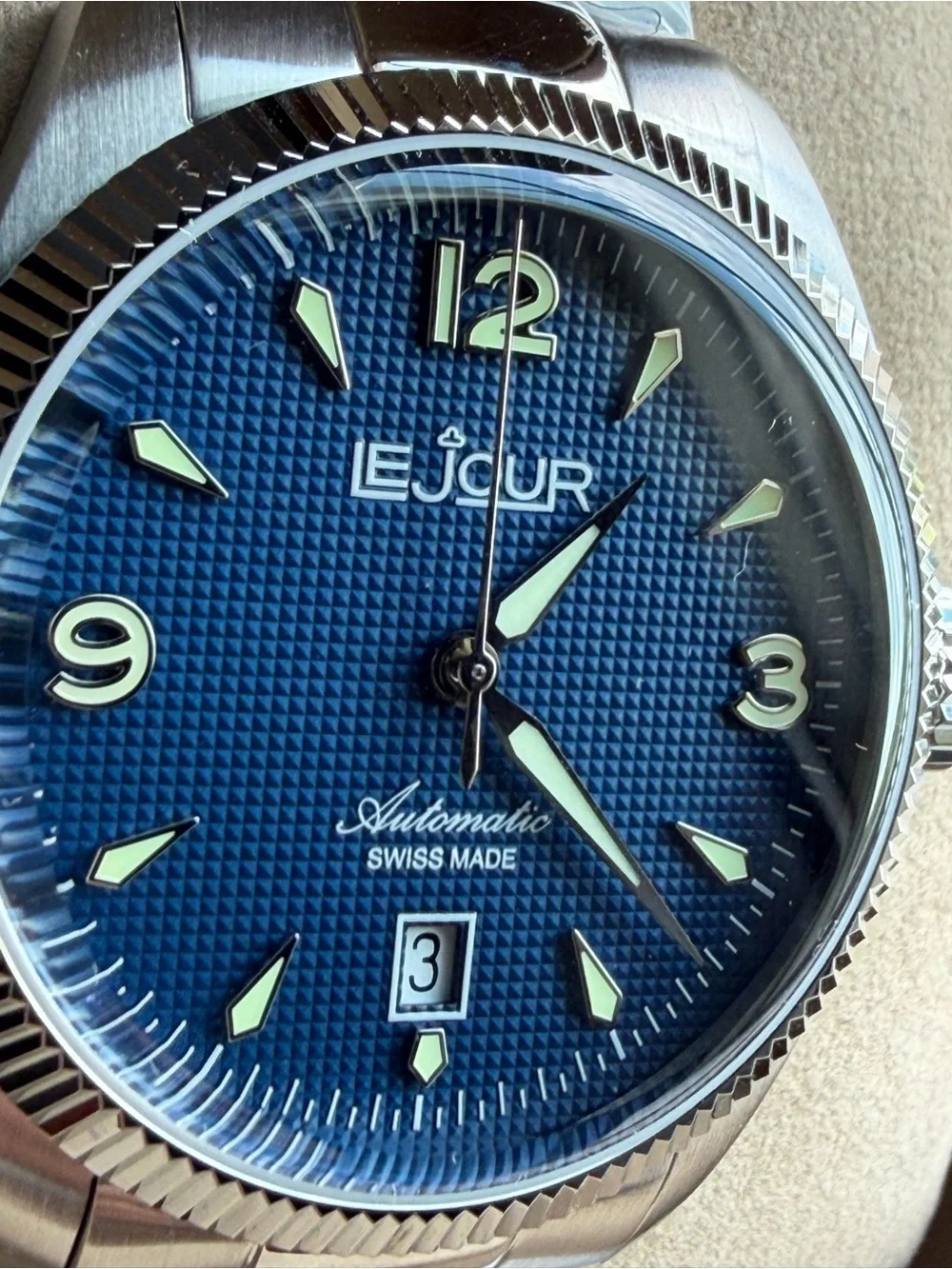 Automatic Men's Watch in Blue Dial